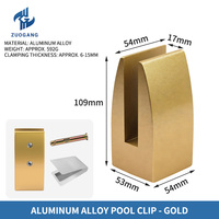 Support de fixation en aluminium et verre au design moderne, résistant à la rouille, facile à installer pour balustrades de balcon, mains courantes et rampes d'escalier