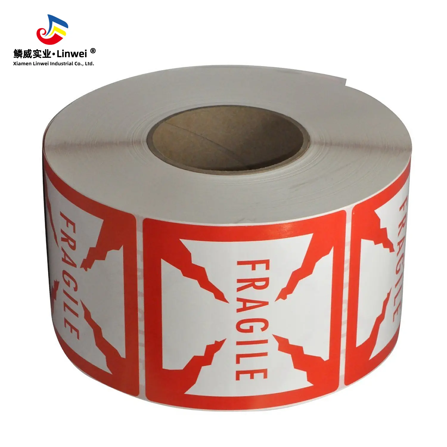 500 PCS Self粘着Outer Box English Warning Sticker Fragile Label、Size: 76x51mm