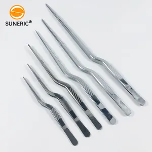 Pinzas de offset de acero inoxidable para chef, juego de utensilios de cocina de 12 pulgadas, venta al por mayor