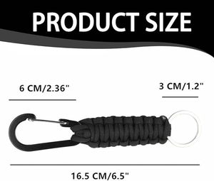 Tal Keychain Fast Paracord Carabiner Clip Braided Lanyard for Keys Backpack Camping Hiking Outdoor Gear RTS Door to Door - Product Image 2