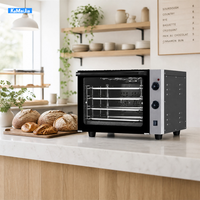 Four à circulation d'air chaud, moteur bidirectionnel haute vitesse, revêtement émaillé antiadhésif, porte en verre trempé, humidification par pulvérisation