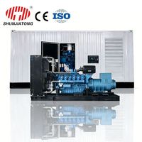 Générateur diesel Baudouin 1500 kW, 1,5 MW, 2 MW, conteneurisé, type super silencieux, système ATS parallèle, grande centrale électrique