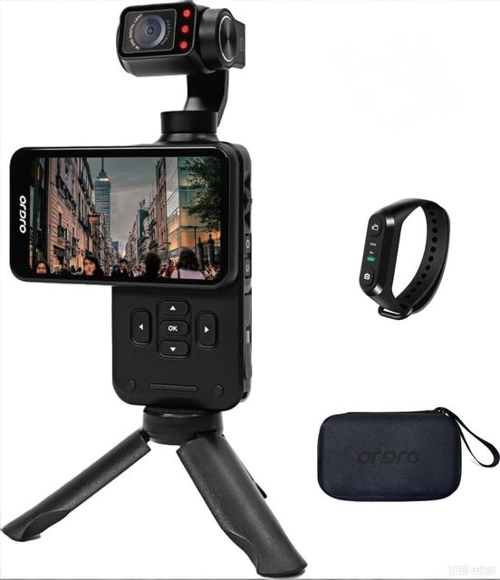 ORDRO M5 Pocket Camera Gimbal Camera 3 Axis Big Screen 4K Video Camera AI Tracking Vlog Camera