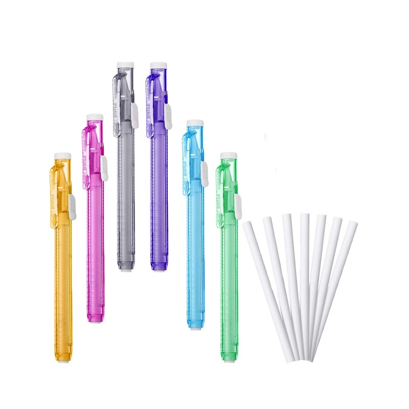 4 Pcs Gommes à Crayons Rétractables Coulissantes Gommes Pastels Gomme 4 Pcs Gommes à Crayons Rétractables Coulissantes Gommes Pastels Gomme