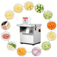 Precisie commerciële gemotoriseerde groentesnijmachine met laag geluidsniveau voor het verwerken van aardappelen en fruit in gastronomische restaurants