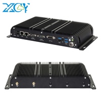 Mini Ordenador Industrial In-t-el I5 1235U, 2 COM RS232/485, 10 GPIO, 2 HDMI, 2 LAN, Entrada de CC de 9-36 V, Compatible con Win 11/10 Pro, PC sin Ventilador