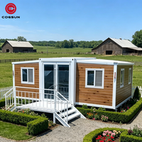 Cogsun Casa Contenedor Prefab pour la construction de maisons miniatures, unité de logement modulaire portable