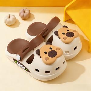 Sandales d'été 2026 pour enfants, motif ourson mignon, à semelle souple, pour garçons et filles, chaussures d'extérieur à trous - Product Image 4