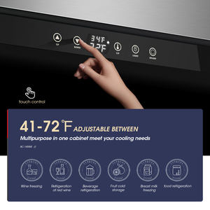 Enfriador de Vino y Bebidas Eléctrico Inteligente de Acero Inoxidable con Pantalla Digital Táctil de Zona Única y Temperatura Constante, 130L 41 - Product Image 4