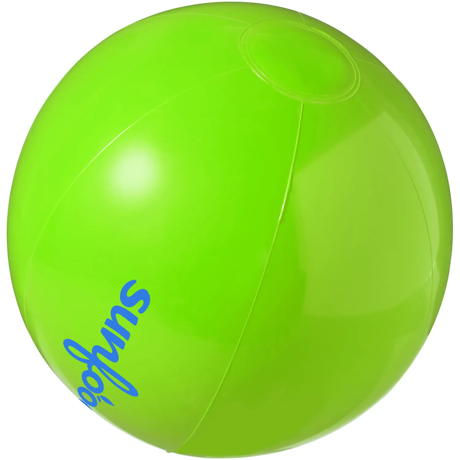 वजन का गोल रंगीन हल्का पारभासी हरा बीच बॉल, अंधेरे में रिमोट ग्लो के साथ लाइट अप बीच बॉल