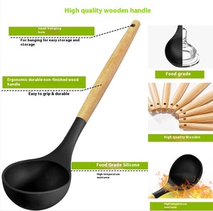 46 pezzi strumenti Gadget da cucina in acciaio inox Set di utensili da cucina in Silicone Set di utensili da cucina altri strumenti di cottura con supporto - Product Image 2