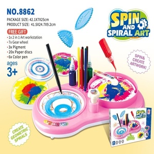 Regla Caleidoscopio de Plástico, Tabla de Dibujo, Juguete Multifuncional, Regla Giratoria Creativa para Niños, Pintura Artística - Product Image 1