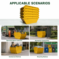 Bacs à déchets industriels en acier de style australien, conteneurs de déchets métalliques, bacs de collecte de déchets