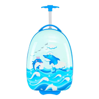 Maleta Infantil Personalizada con Ruedas y Cierre ABS, Maleta de Viaje con Diseño de Dibujos Animados para Primaria, Colores y Logotipo Personalizables