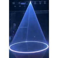 Lampu Laser Lotus, cahaya Laser 40W RGB Multi Warna efek LED untuk panggung & Acara memancarkan lampu hijau merah biru Aluminium 2W