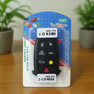ZCQR DECO ฝาครอบกุญแจซิลิโคนสีเดียวสำหรับกุญแจรถเคสป้องกันรอยขีดข่วนเหมาะกับกุญแจรีโมท - Product Image 2