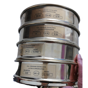 Novo Padrão ASTM E11 ISO 3310 Peneiras para Teste de Solo Análise Série de Peneiras SUS304 - Product Image 3