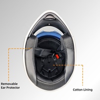 Produits phares : Casque modulaire de protection pour moto en ABS, unisexe, avec feu arrière LED, fabriqué par des fabricants