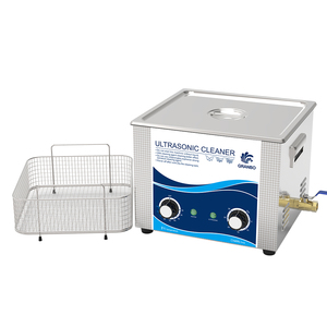 Siêu âm sạch hơn 15L máy giặt điều khiển cơ khí thép không gỉ SUS304 với bộ đếm thời gian và sưởi ấm siêu âm làm sạch - Product Image 3