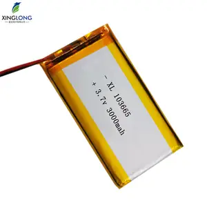 可充电3.7v 3000毫安时锂聚合物103565 103665锂离子定制平板脂电池，带印刷电路板