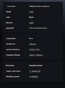 <span class=keywords><strong>Onikuma</strong></span> หูฟัง X36แบบมีสาย <span class=keywords><strong>USB</strong></span> 3.5MM RGB หูฟังครอบหูหูฟังสำหรับเล่นเกมหูฟังตัดเสียงรบกวน - Product Image 6