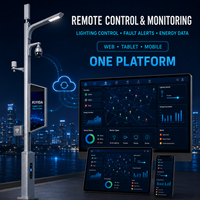 Poste de Alumbrado Público Inteligente XUYIDA, Poste Inteligente 5G Personalizado con Cámara CCTV, Pantalla LED y WiFi para Iluminación Exterior de Ciudades Inteligentes