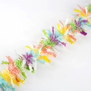 2M <strong>Easter</strong> Tinsel Stripes Garland Christmas <strong>Tree</strong> Party <strong>Decoration</strong> - Product Image 6