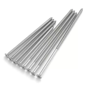 Personnalisé ISO14586 St4 * 50 304 316 vis à bois autotaraudeuse en acier inoxydable Six lobes Torx tête plate fraisée <span class=keywords><strong>demi</strong></span>-boulon fileté - Product Image 4