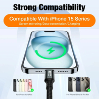 PD100W USB 3.2 20Gbps ThunderBolt 3 Type C à Type C Câble 8K @ 60Hz Câble USB-C Cordon Pour iPhone 15 Pro Max MacBook Samsung 2/3m