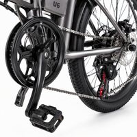 Vélo électrique pliable 20 pouces 36V 400W pour adulte avec frein à disque et écran LCD pour les trajets en ville