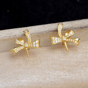 Boucle d'oreille en argent S925 avec plateau vide et pompon 9-10mm JG6001 Accessoires de bricolage pour boucles d'oreilles fines en perles Bijoux - Product Image 1