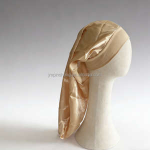 Атласный унисекс-чепчик для сна размера XL с регулируемой завязкой, однослойный, на резинке, для взрослых, для ухода за длинными волосами, комфортный и мягкий - Product Image 2