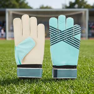 Guantes de Portero de Goma Personalizables de Alta Calidad Blue Eagle Sports, Protección Completa para los Dedos de Alta Intensidad, Palma Plana - Product Image 2