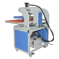 Presse à chaud hydraulique automatique 50X60 machines double station grande machine d'impression par transfert de chaleur formelle imprimante à sublimation