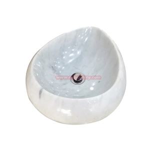 Lavabo de baño de piedra natural Lavabo de pedestal independiente de mármol usado - Product Image 6