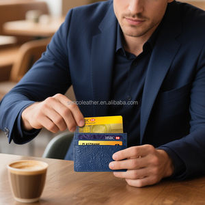 Vegan на заказ кожаный держатель кредитной карты экологически чистый натуральная кожа альтернативный кошелек для карт - Product Image 5
