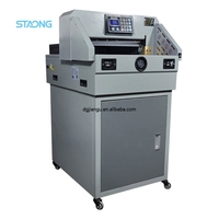 Equipo de Oficina ST-4606S, Máquina de Corte de Papel Automática con Control Numérico Eléctrico y PLC, Tamaño A4, Motor Core