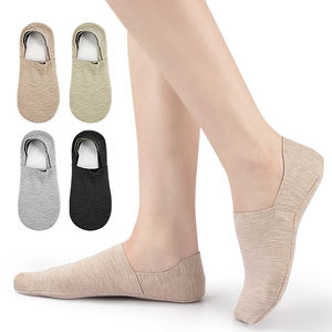 No Show Chaussettes Mocassins antidérapants Sneaker Flats Bateau <span class=keywords><strong>Chaussure</strong></span> Invisible Low Cut Liner Chaussettes en coton pour hommes et femmes - Product Image 3