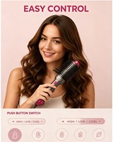 Sèche-cheveux électrique professionnel 1000W, lisseur à air chaud, brosse peigne en nylon sécurisée, usage domestique et hôtelier