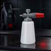 Kit de lavage de voiture haute pression avec connecteur rapide 1/4, bouteille transparente pour le nettoyage de voiture, lance à mousse