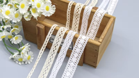 Personnalisé Fantaisie 100% Coton Garniture Dentelle Prix Usine Blanc Crochet Dentelle Garniture pour Robe de Mariée