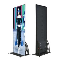Affichage numérique LED P3 pliable d'intérieur avec animation et graphiques, affichage numérique portable mince compatible SDK pour les magasins, les centres commerciaux, les événements