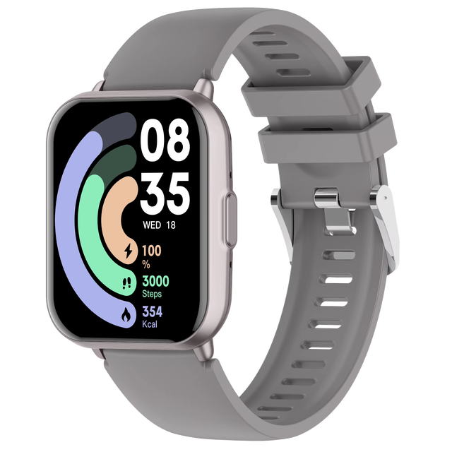 SK169 HD Quality 1.83 Inch TFT Screen Smartwatch Men Women Fitness Tracker BT Call Blood Oxygen 1ATM Water Resistant Silicone