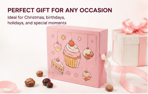 Chocolate Advent <b>Calendar</b> with 24 Compartments Pink Holiday Countdown Gift Box for Kids Adults and Family Christmas Gifts - Product Image 6