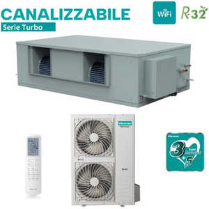 Climatizatore condizionatore canalizzatore spinverter canalizzatore Turbo 85000 BTU AUD250UX4RPH8 + AUW250U6RZ8 trifa - Product Image 1