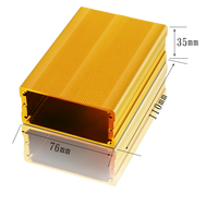 Boîtier de dissipateur thermique en aluminium extrudé sur mesure, usiné CNC, pour projet électronique de circuits imprimés, boîtier en aluminium, boîte de projet en aluminium