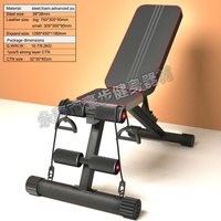 Banc de musculation réglable et pliable Kj Fitness, cadre en acier inoxydable, équipement de gym unisexe pour les sit-ups et la musculation