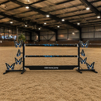 Obstacles de compétition équestre professionnels Saut de cheval anti-corrosion personnalisé en aluminium portable durable Pferdesprung
