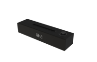 Haut-parleur d'ordinateur de bureau 2.0CH avec support de téléphone Haut-parleur de bureau USB Plug and Play avec barre de son stéréo à écran LED