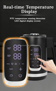 Nhà thông minh thiết bị nhà bếp Nồi Đun sôi điện điều khiển kỹ thuật số 1.5 + 1.1L kép Ấm đun nước trà Maker không dây Ấm đun nước với trà nồi - Product Image 4